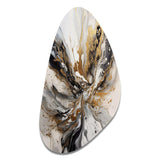 Painting Artwork With Swirls Marble II - Asymmetric Metal Wall Art