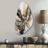 Painting Artwork With Swirls Marble II - Asymmetric Metal Wall Art