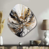 Painting Artwork With Swirls Marble II - Asymmetric Metal Wall Art