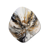 Painting Artwork With Swirls Marble II - Asymmetric Metal Wall Art