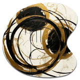 Black And Gold The Art Of Chaos II - Asymmetric Metal Wall Art