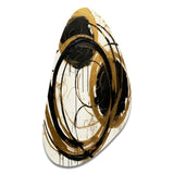 Black And Gold The Art Of Chaos II - Asymmetric Metal Wall Art