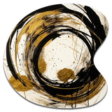 Black And Gold The Art Of Chaos IV - Asymmetric Metal Wall Art