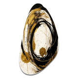 Black And Gold The Art Of Chaos IV - Asymmetric Metal Wall Art