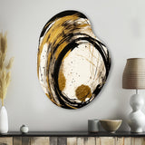 Black And Gold The Art Of Chaos IV - Asymmetric Metal Wall Art