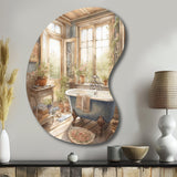 Old Farmhouse Bathtub IV - Asymmetric Metal Wall Art