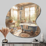 Old Farmhouse Bathtub IV - Asymmetric Metal Wall Art