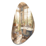 Old Farmhouse Bathtub IV - Asymmetric Metal Wall Art