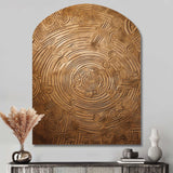 Gold Maze - Asymmetric Metal Wall Art