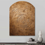 Gold Maze - Asymmetric Metal Wall Art