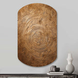 Gold Maze - Asymmetric Metal Wall Art