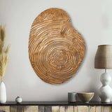 Gold Maze - Asymmetric Metal Wall Art