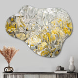 Yellow And Cream Bohemian Medley I - Asymmetric Metal Wall Art