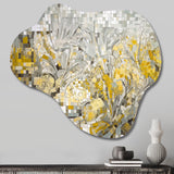 Yellow And Cream Bohemian Medley I - Asymmetric Metal Wall Art