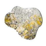 Yellow And Cream Bohemian Medley I - Asymmetric Metal Wall Art