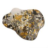 Yellow And Cream Bohemian Medley II - Asymmetric Metal Wall Art