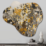 Yellow And Cream Bohemian Medley II - Asymmetric Metal Wall Art