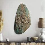 Grand Chandelier Showcase III - Asymmetric Metal Wall Art