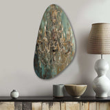 Grand Chandelier Showcase III - Asymmetric Metal Wall Art