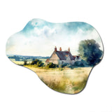 England Small Town Cottage I - Asymmetric Metal Wall Art