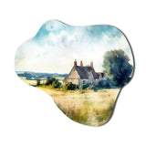 England Small Town Cottage I - Asymmetric Metal Wall Art