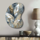 Gold And Grey Impressions Of Bohemian Energy II - Asymmetric Metal Wall Art