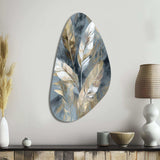 Gold And Grey Impressions Of Bohemian Energy II - Asymmetric Metal Wall Art