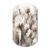 Cream Desert Cactus - Asymmetric Metal Wall Art