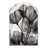 Tropical Ginkgo Leaves II - Asymmetric Metal Wall Art