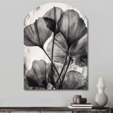 Tropical Ginkgo Leaves II - Asymmetric Metal Wall Art