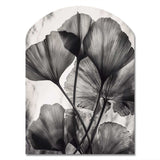 Tropical Ginkgo Leaves II - Asymmetric Metal Wall Art