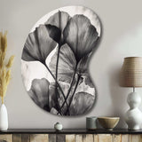 Tropical Ginkgo Leaves II - Asymmetric Metal Wall Art