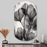 Tropical Ginkgo Leaves II - Asymmetric Metal Wall Art