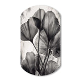 Tropical Ginkgo Leaves II - Asymmetric Metal Wall Art