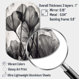 Tropical Ginkgo Leaves II - Asymmetric Metal Wall Art