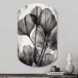 Tropical Ginkgo Leaves II - Asymmetric Metal Wall Art