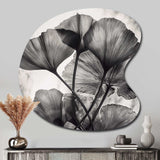 Tropical Ginkgo Leaves II - Asymmetric Metal Wall Art