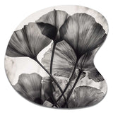 Tropical Ginkgo Leaves II - Asymmetric Metal Wall Art