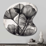 Tropical Ginkgo Leaves II - Asymmetric Metal Wall Art