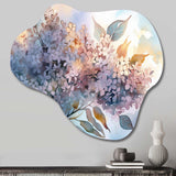 Purple Lilacs Aromatherapy - Asymmetric Metal Wall Art