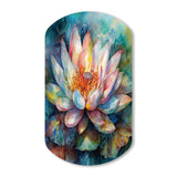 Pink Lotus Floral Dreams II - Asymmetric Metal Wall Art