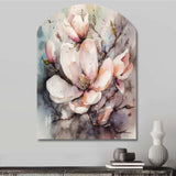 Pink Magnolia Symphony I - Asymmetric Metal Wall Art