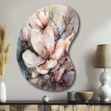 Pink Magnolia Symphony I - Asymmetric Metal Wall Art