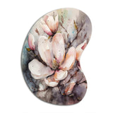 Pink Magnolia Symphony I - Asymmetric Metal Wall Art