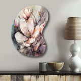 Pink Magnolia Symphony I - Asymmetric Metal Wall Art