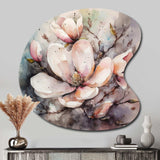 Pink Magnolia Symphony I - Asymmetric Metal Wall Art