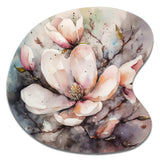 Pink Magnolia Symphony I - Asymmetric Metal Wall Art