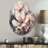 Pink Magnolia Symphony I - Asymmetric Metal Wall Art