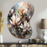 Pink Magnolia Symphony II - Asymmetric Metal Wall Art