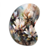 Pink Magnolia Symphony II - Asymmetric Metal Wall Art